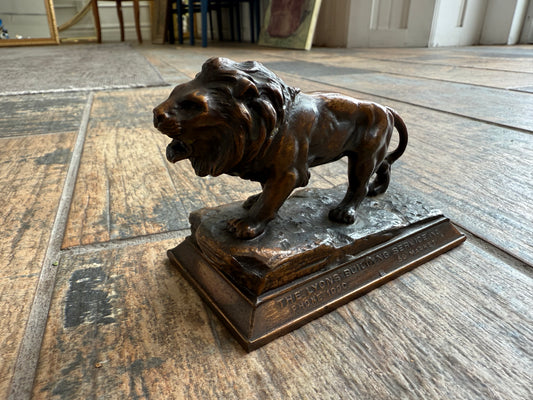 Small Brass Lion