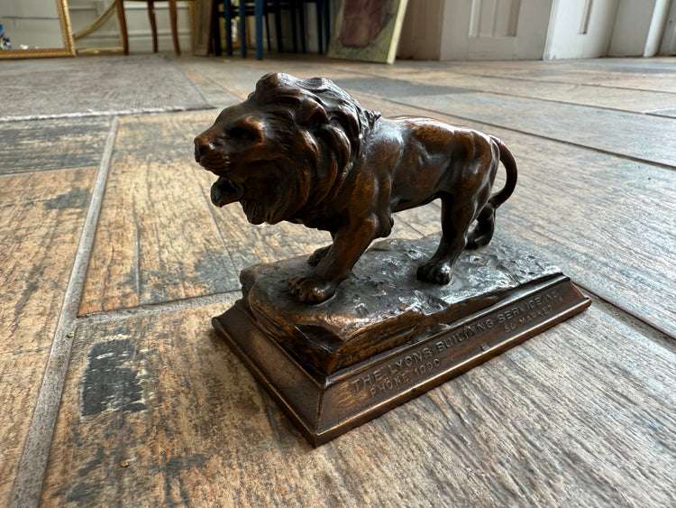 Small Brass Lion