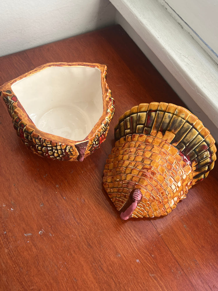 Ceramic Turkey Candy Dish