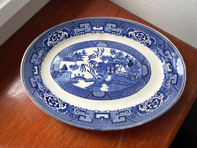 Willow Ware Platter