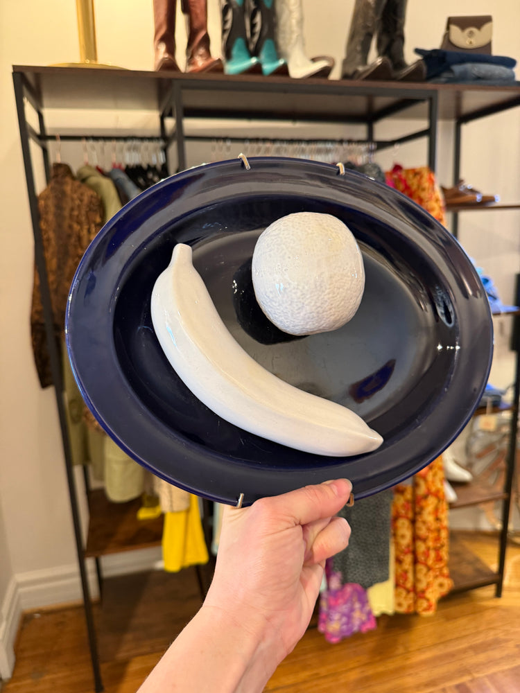 Banana and Orange Wall Plate