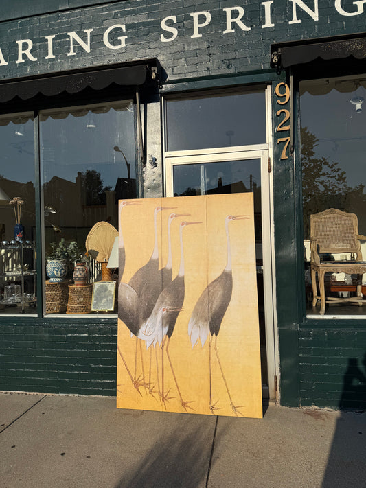 Large Crane Wall Hanging