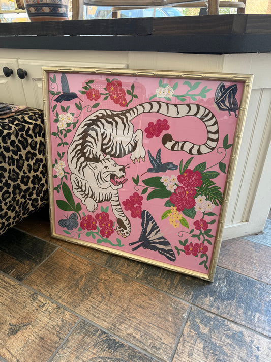 Framed Tiger Print