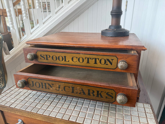 Two Drawer Spool Cabinet