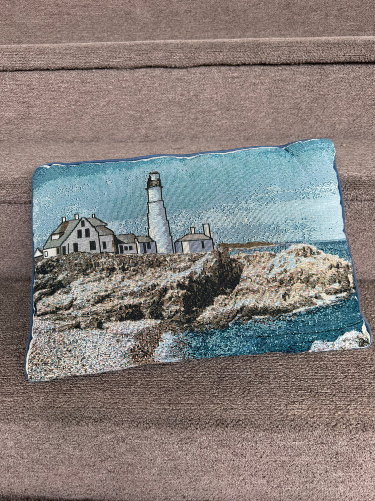 Coastal Needlepoint Pillow