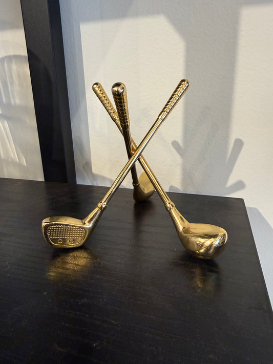 Brass Golf Paperweight