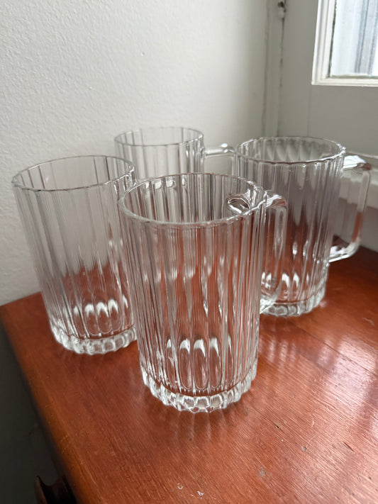 Set of 4 Bormioli Rocco Beer Mugs
