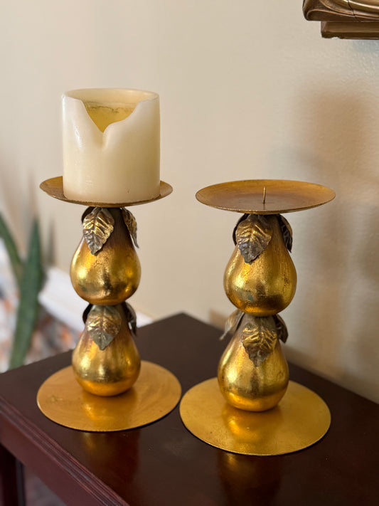 Pear Candleholders