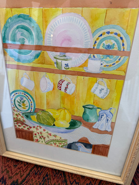 Cheery Kitchen Watercolor