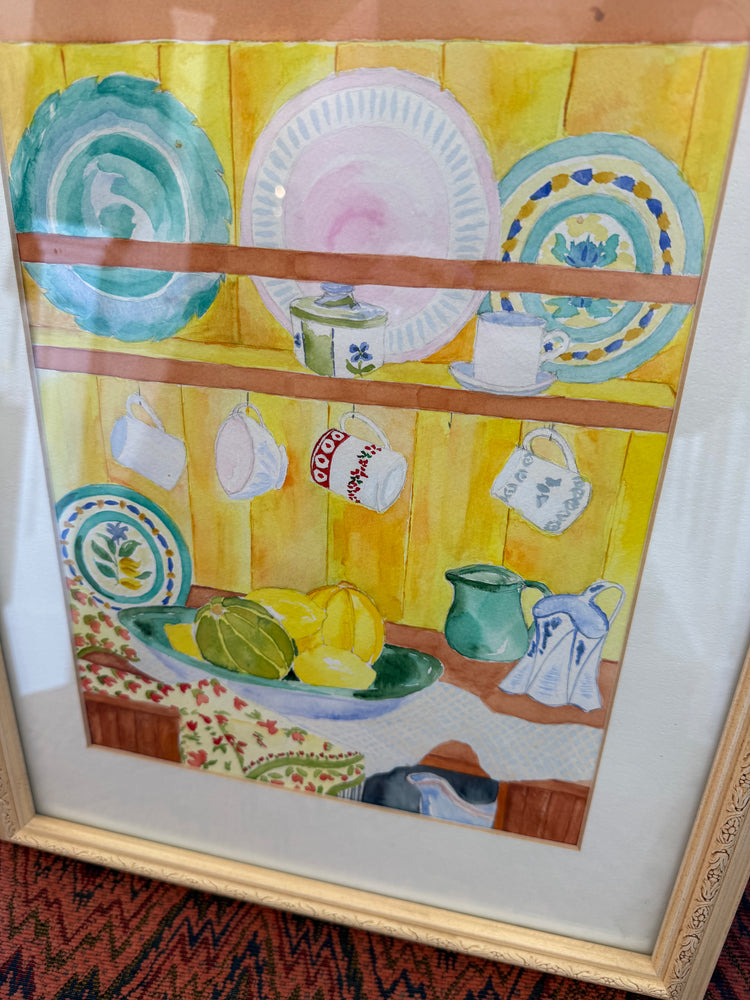 Cheery Kitchen Watercolor