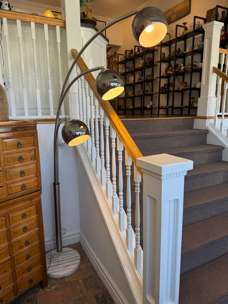 Chrome & Marble Floor Lamp