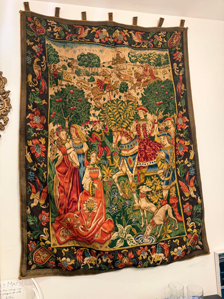 Medieval Scene Tapestry