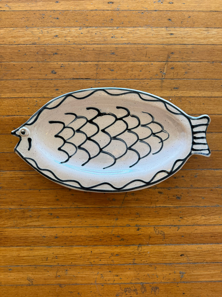 Studio Pottery Fish Platter