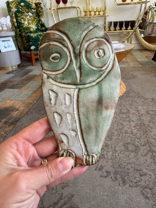 Ceramic Decorative Owl Green