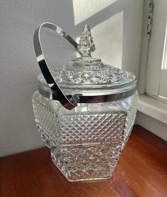 Cut glass ice bucket