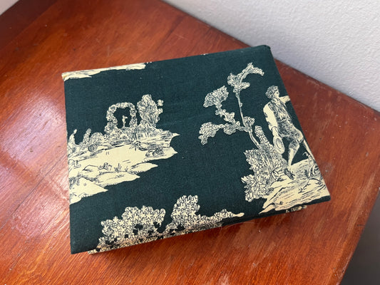 Toile Fabric Note Holder