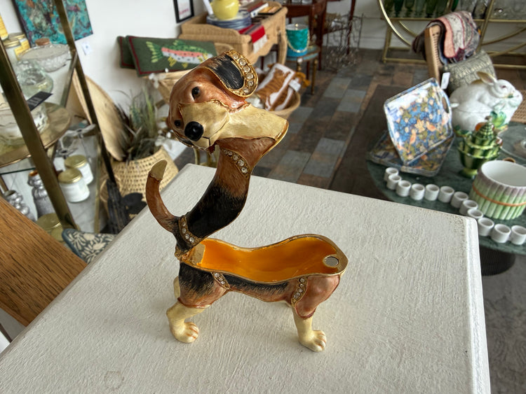 Dept 56 Bejeweled Beagle Trinket Box