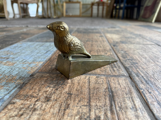 Brass Bird Doorstop