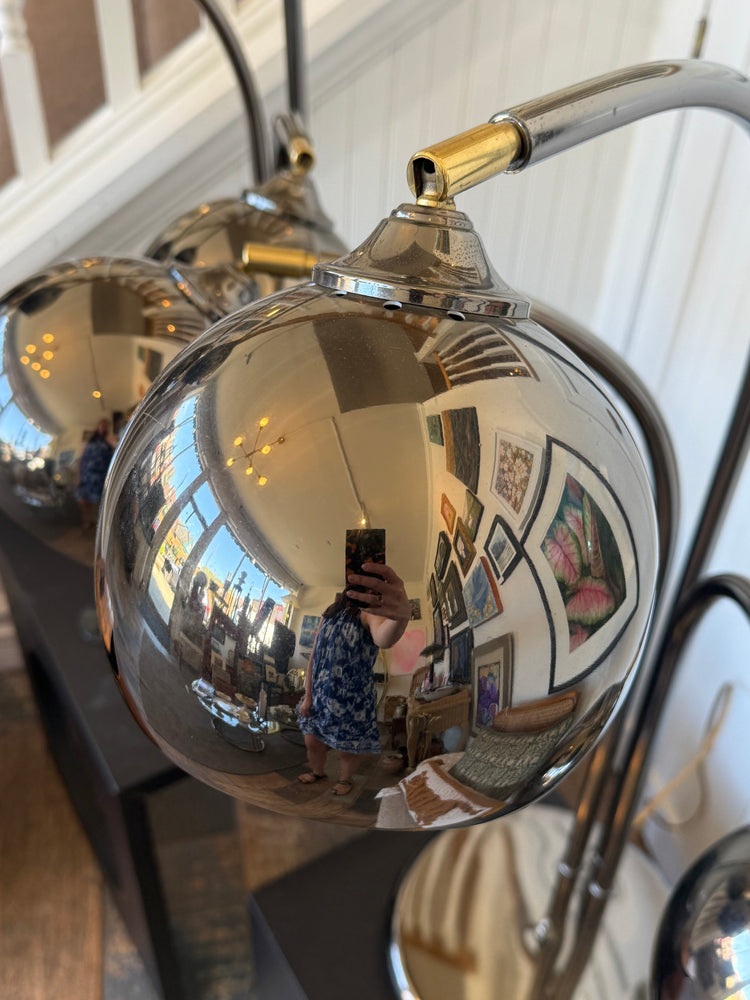 Chrome Eyeball Table Lamps