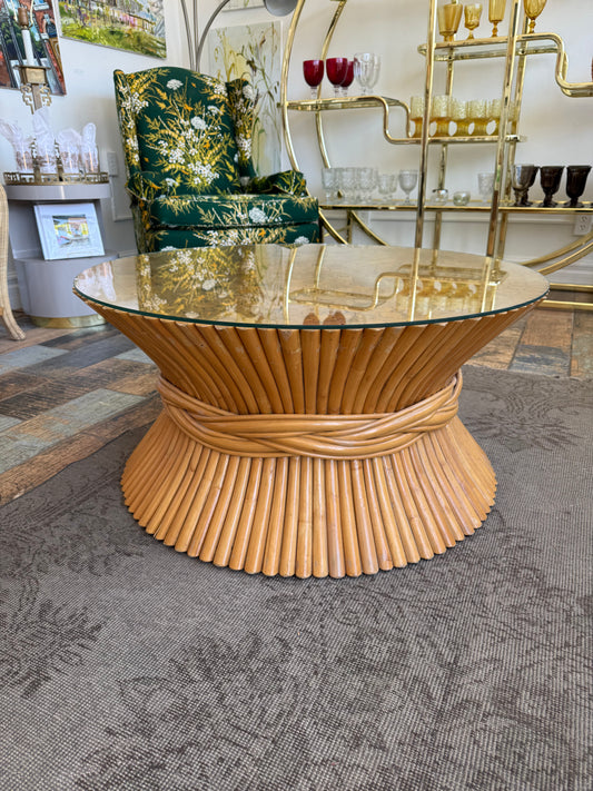 Sheaf of Wheat Coffee Table by McGuire