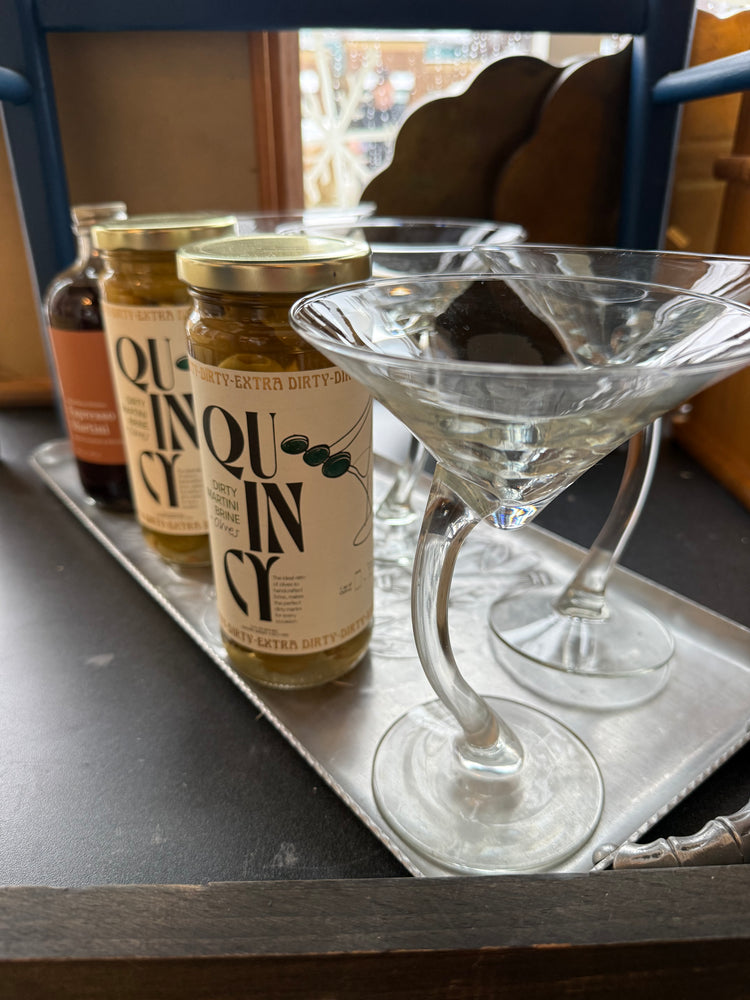 Libbey Curved Stem Martini Glasses (set of 4)