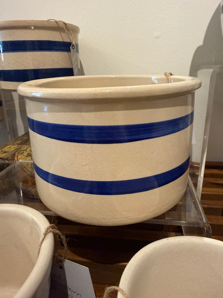 Ramsbottom Striped Low 1 quart crock