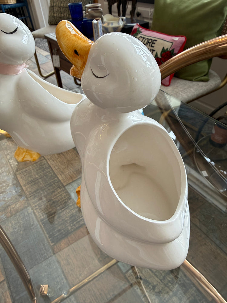 Pair of Duck Planters