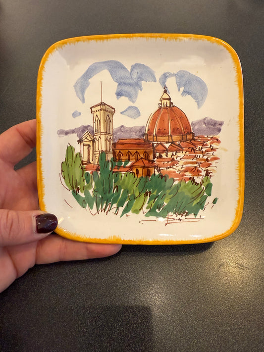 Handpainted Plate of Duomo