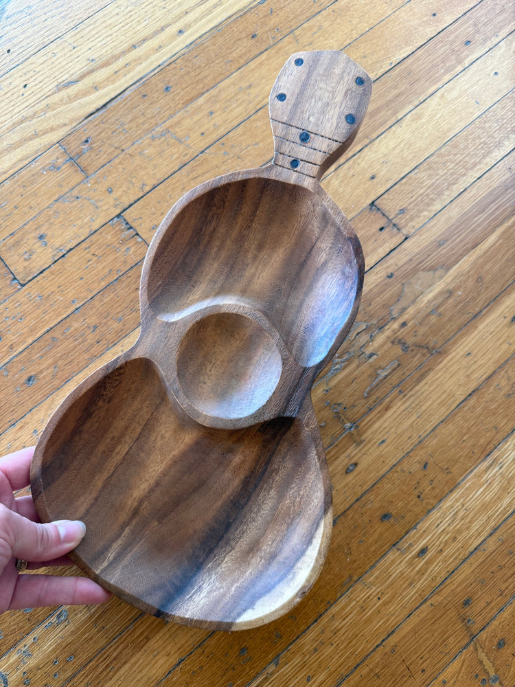 Wooden Guitar Bowl