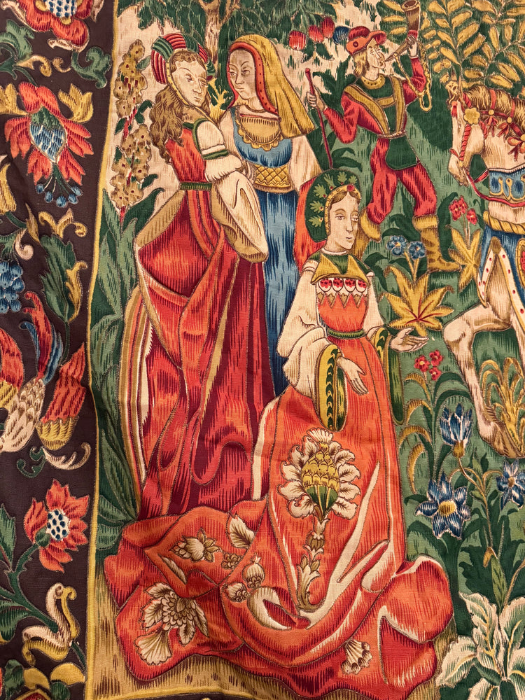 Medieval Scene Tapestry