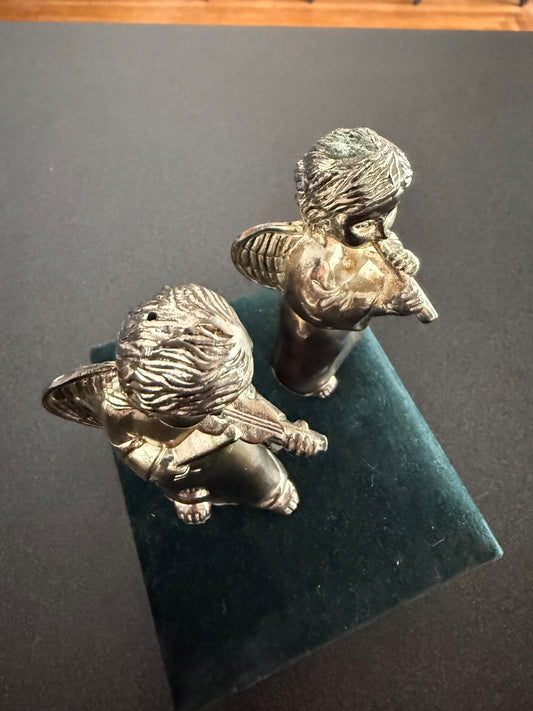 Pair of Angel Salt and Pepper Shakers
