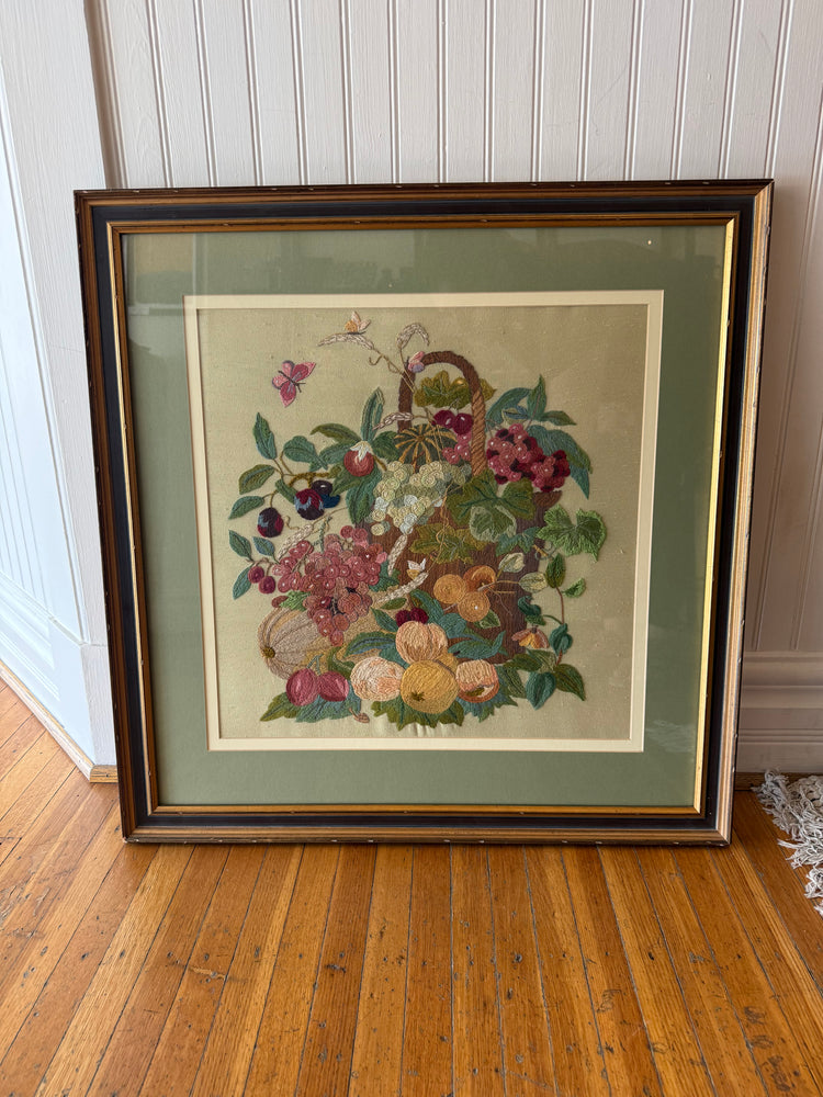 Fruit Basket Crewel