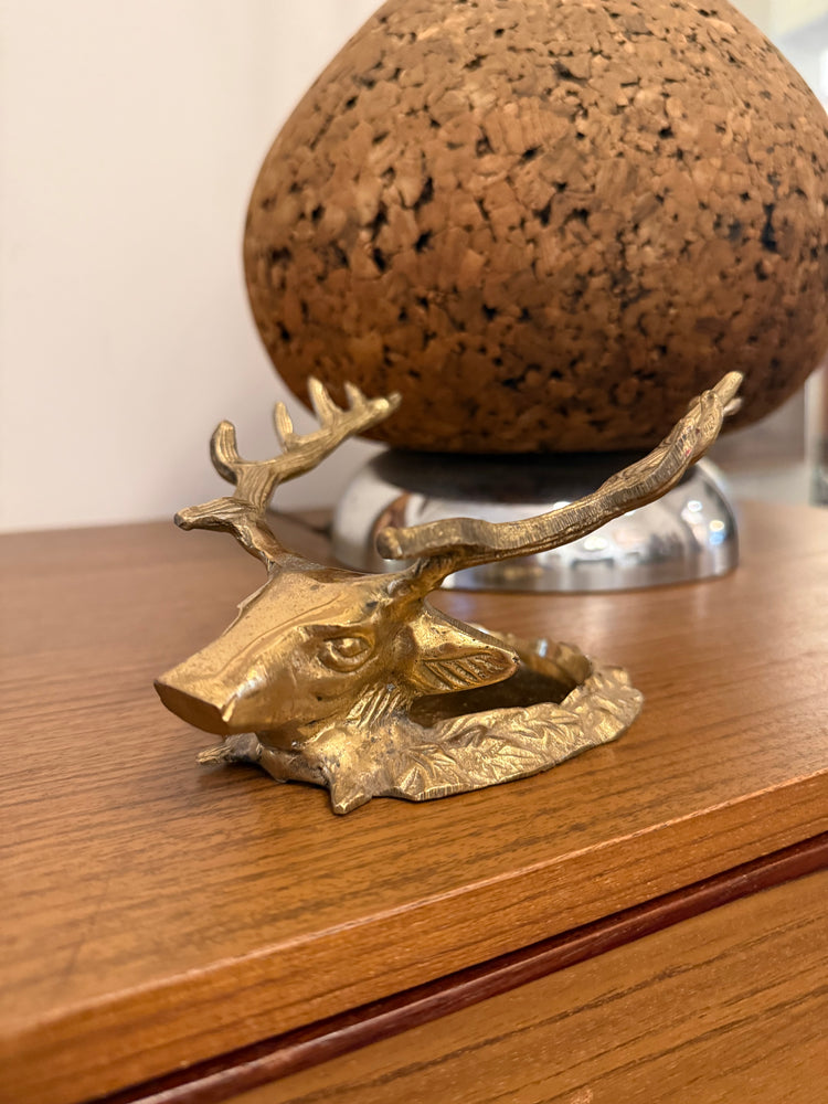 Brass Stag Wine Bottle Holder