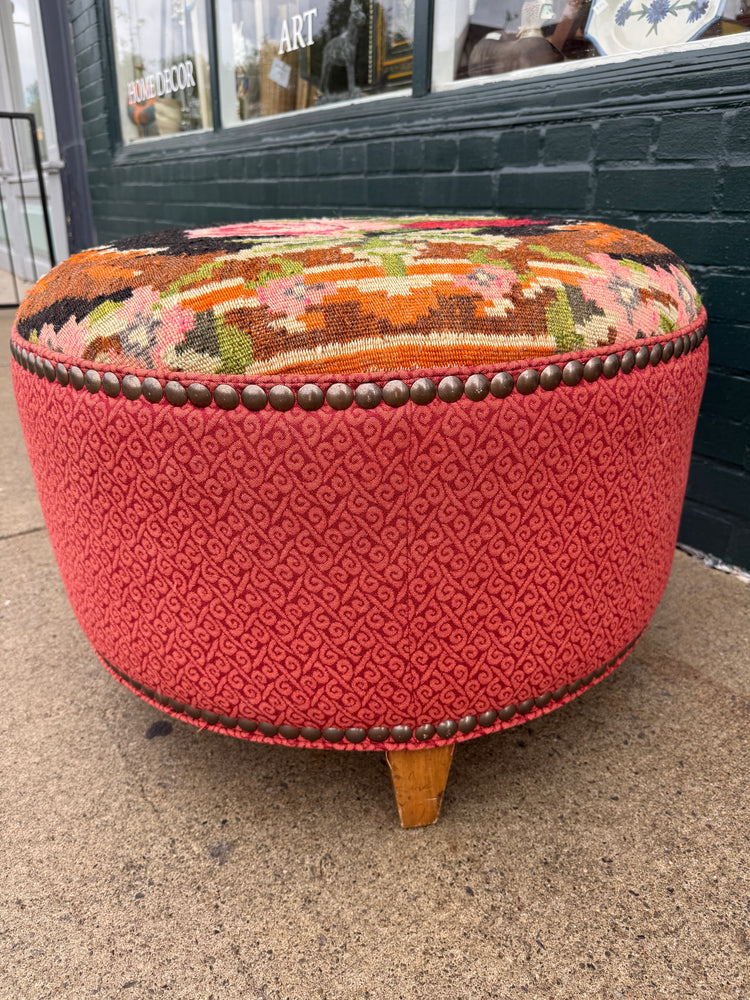 Tapestry-style Ottoman