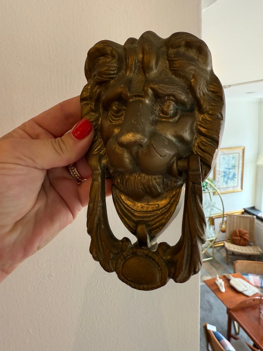 Brass Lion Door Knocker