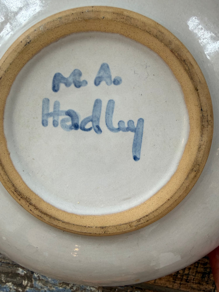 M.A. Hadley Farmer & Wife Serving Bowl
