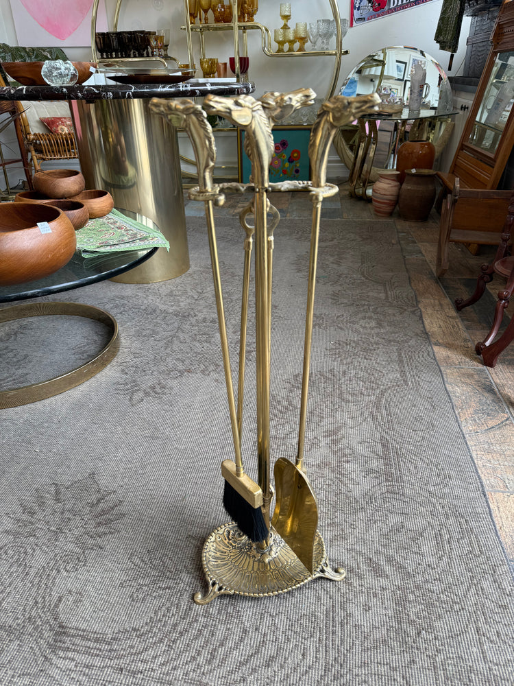 Horse Fireplace Tools Set