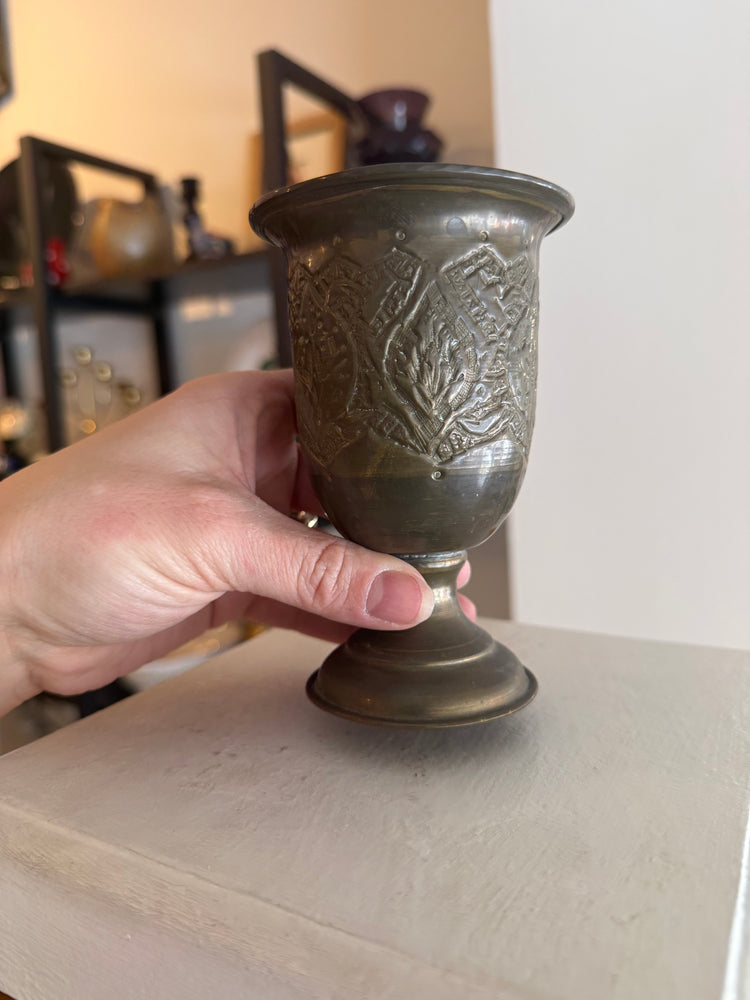 Small Brass Goblet