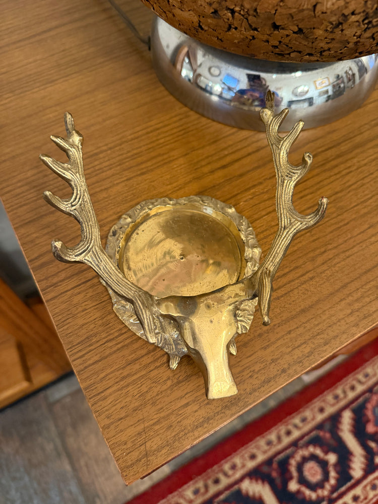 Brass Stag Wine Bottle Holder