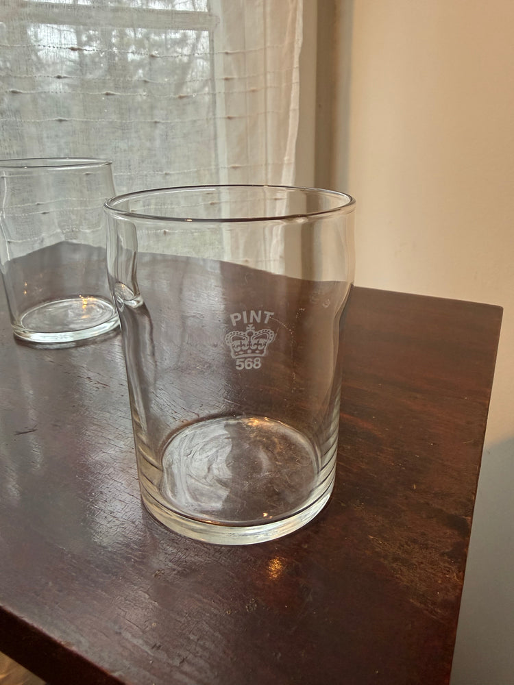 Set of 4 Nonic Imperial Pint Glasses