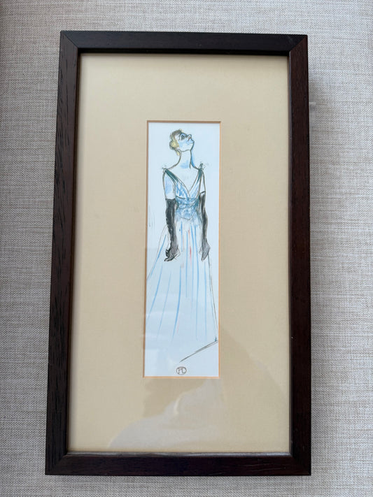 Print of Yvette Guilbert Painting