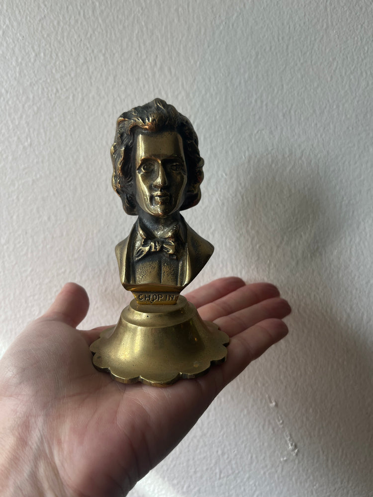 Brass Chopin Bust