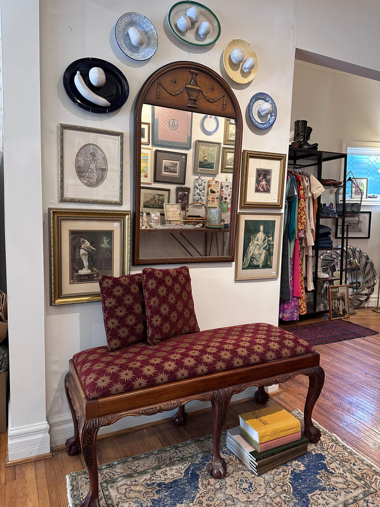 Antique Chippendale-style Bench