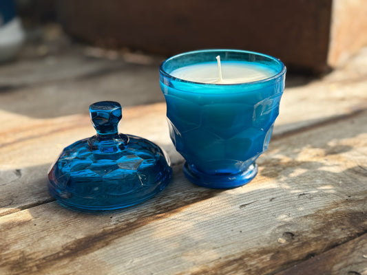 Jade Flower Candle