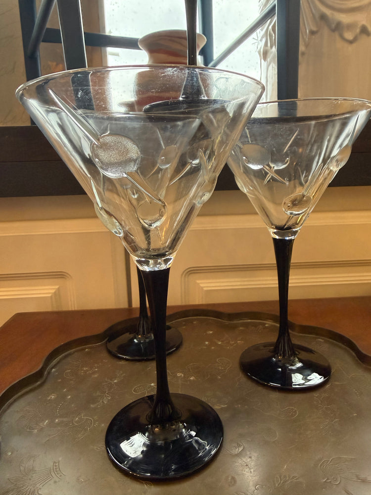 Set of 4 Cristal d'Arques-Durand Martini Glasses