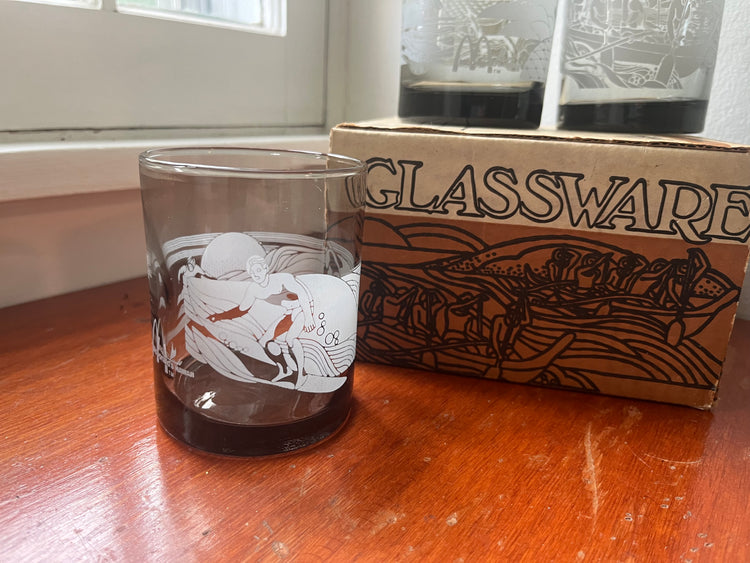 Set of 4 McDonald’s Hawaiian Glasses