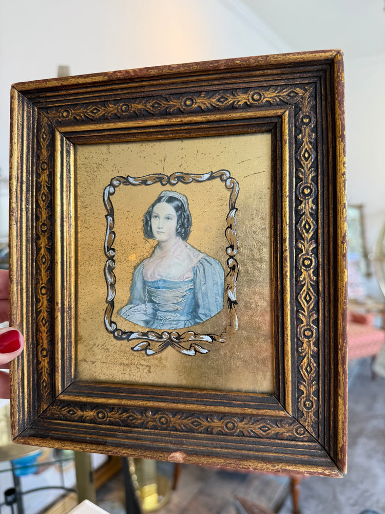 Pair of Framed Ornate Portraits