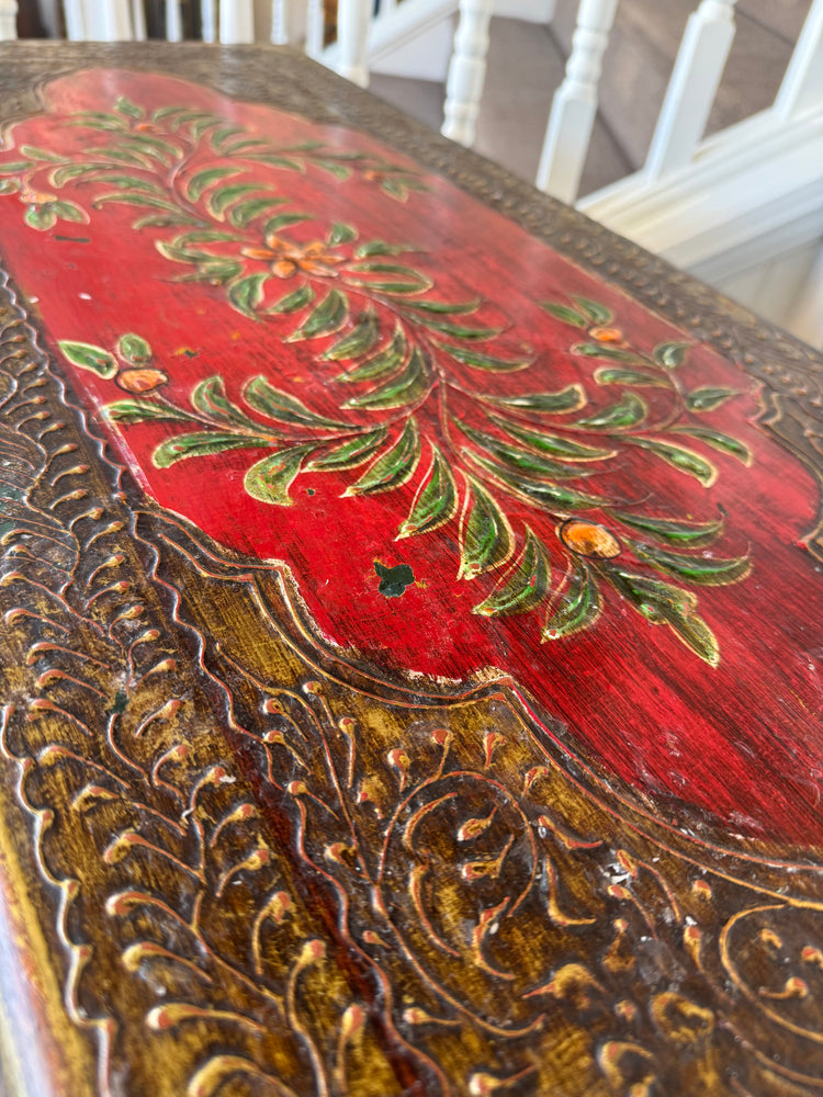 Red Handpainted Cabinet