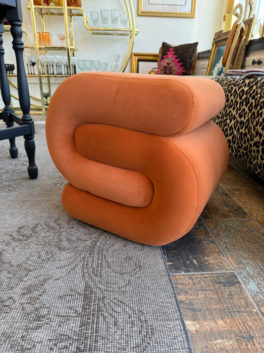 Orange Ottoman