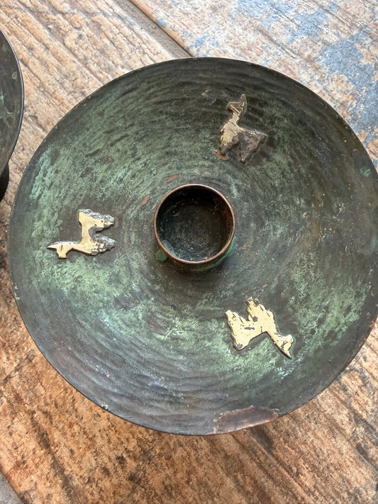Midcentury Llama Candleholders (pair)